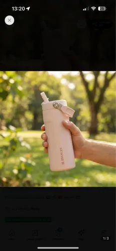 Garrafa Térmica Stanley Aerolight Flip Straw Rose 473ml