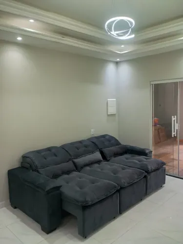 CONJUNTO DE SOFA RECLINÁVEL E RETRÁTIL