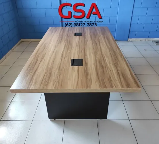 Mesa de reunião 2,40 x 1,20 em 6x no cartão ( Entrega e montagem grátis! )