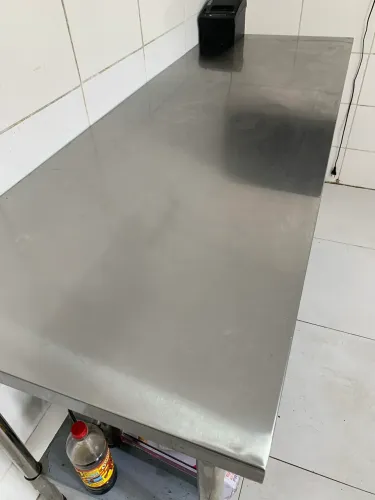 Bancada em inox desmontável 170x60 cm 
