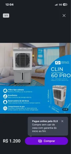 Climatizador 60 litros ventisol