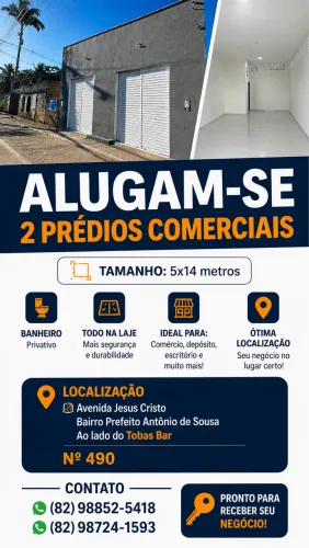 Alugo 2 Prédios Comerciais