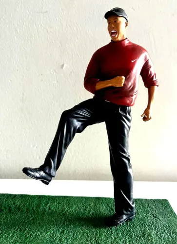 Tiger Woods em uma pose comemorativa, PARA COLECIONADORES...ORIGINAL 