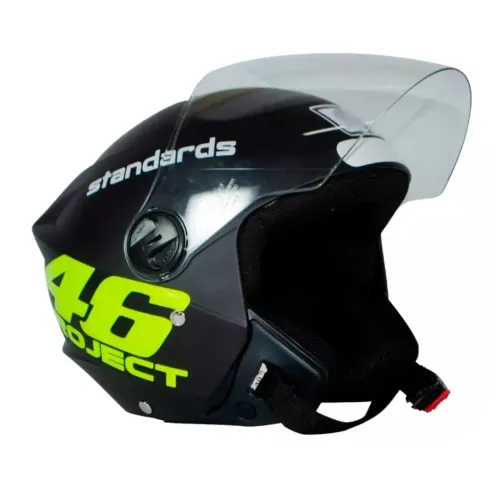 Capacete Project 46 New Liberty Standards Aberto Esportivo Viseira Transparente Tamanho 60