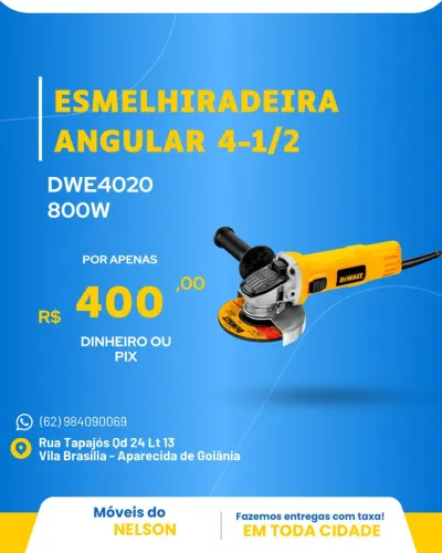 Esmelhiradeirra Angular 4-1/2 DWE4020 800W