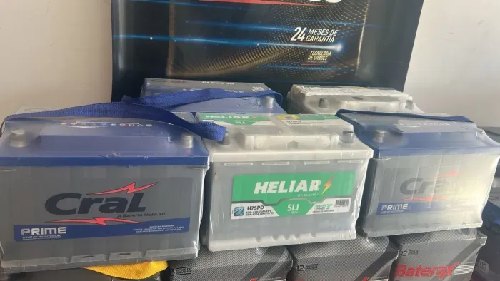 Bateria cral 75 ah e Heliar 75 ah promoção 