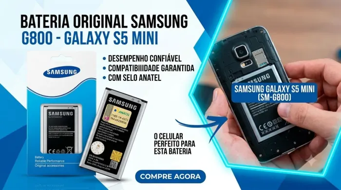 Bateria G800 para Samsung galaxy S5 mini