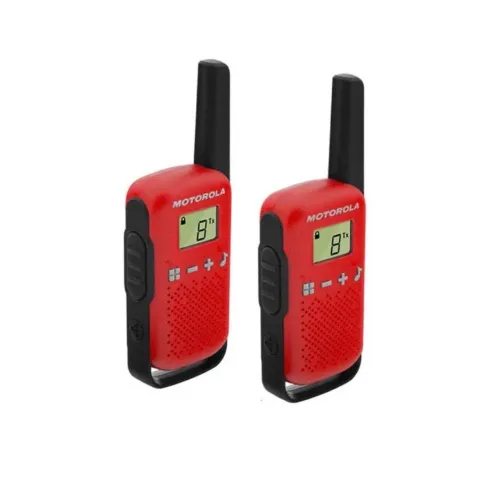 Rádio Walkie Talkie Motorola T-110 25KM - Vermelho/Preto
