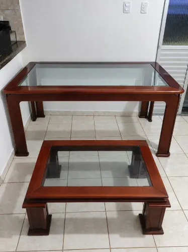Vende 2 mesas Mogno - Estar e de Centro
