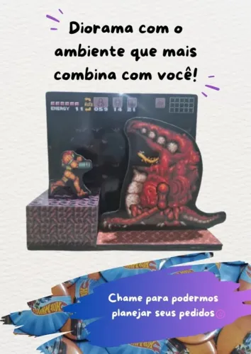 Decoração Diorama Metroid