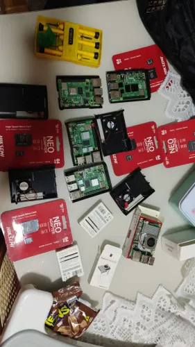 Raspberry pi 4 4g mais dissipador e case 