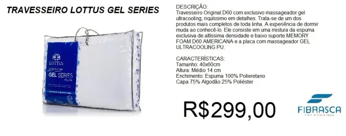 travesseiro gel com visco super confortavel - a pronta entrega