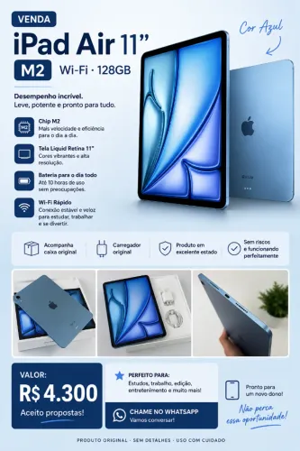 IPad Air 11- inch (M2) Wi-Fi 