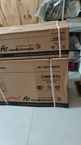 Vendo ar condicionado 24 mil North TEC quente e frio na caixa .