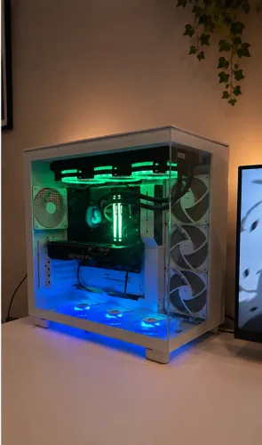 Setup Gamer High-End Completo: PC i9 12900F/RTX 4060/32GB + 2 Monitores + Periféricos