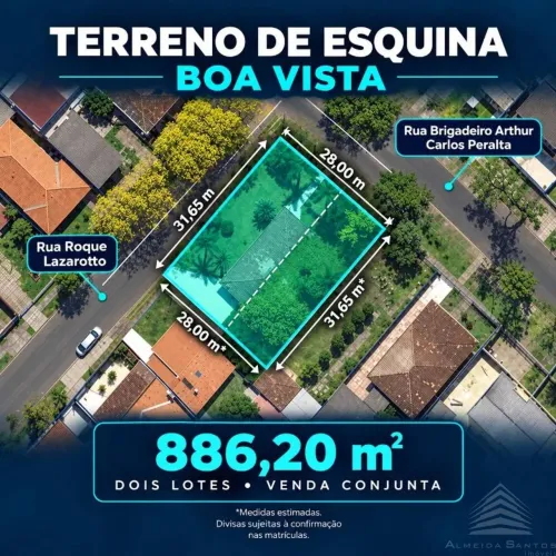 Terreno à venda, 886 m² por R$ 1.990.000,00 - Boa Vista - Curitiba/PR