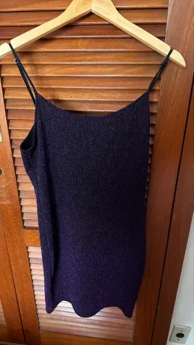 Vestido tubo de festa cintilante