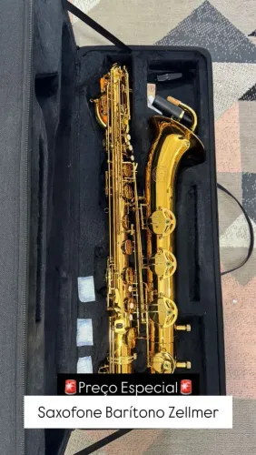Saxofone Barítono zellmer NOVO