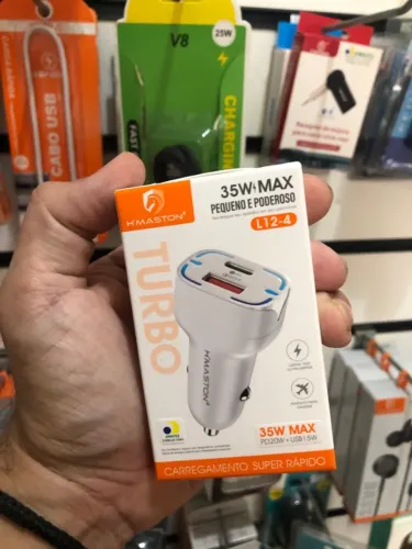 Fonte - Carregador Veicular 2 Usb 35W