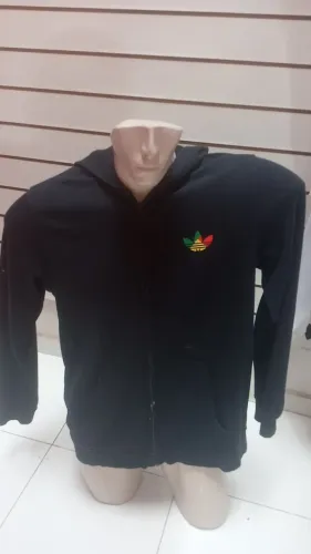 JAQUETA MOLETOM ADIDAS COM CAPUZ RASTA