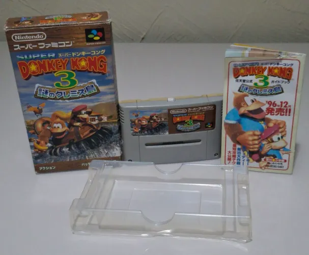 Donkey kong Country 3 Fita original Super Nintendo com caixa, berço e manual