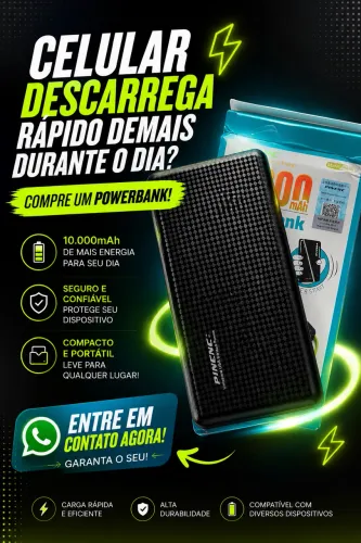 Carregador Universal PowerBank 10000 mAh