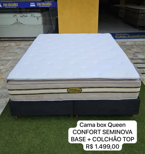 Cama Box Queen CONFORT SEMINOVA - ENTREGO