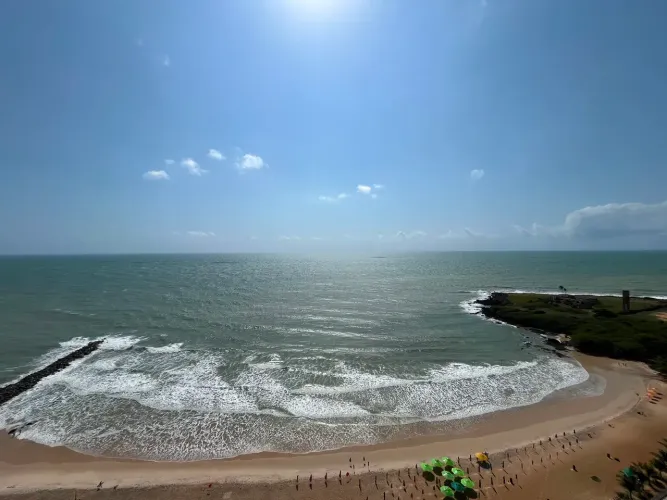 Areia preta Apartamento venda Alto Padrão Vista Mar 180 m2 3 Suítes - Andar Alto - Natal-R