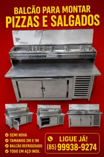 Mesa Recheadora Para Pizzas e Salgados