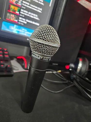 Microfone Shure SM-58 LC Vocal Dinâmico Cardióide