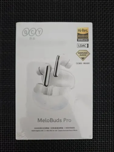 Fone de ouvido Melobuds PRO QCY HT08 ANC Hi-Res audio Branco 