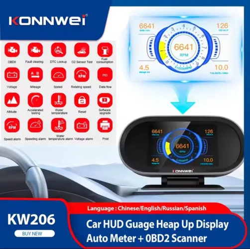 konnwei kw206 Computador de bordo+scaner obd2 universal