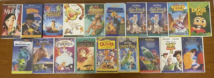 Fitas VHS Disney LEGENDADOS (Preço por unidade)