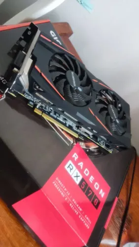 Placa de Vídeo Gigabyte RX 570 Gaming 4GB Windforce 2X
