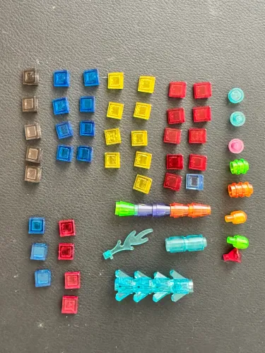 Lote de peças transparentes lego originais 