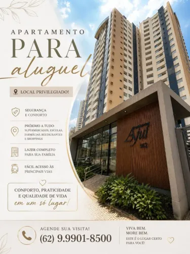 Locação de Apartamento Residencial Ajui | 3 Quartos, Lazer Completo e 2 Vagas | 98m²