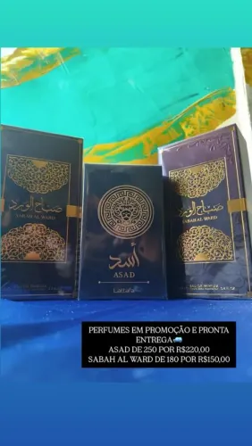 PERFUMES ÁRABES ORIGINAIS LACRADOS, ASAD E SABAH AL WARD