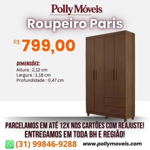 Guarda Roupa lindinho! Pronta Entrega!