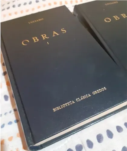 Obras I II e III (em espanhol)- Luciano - Livro Raro Coleção Biblioteca Clásica Gredos