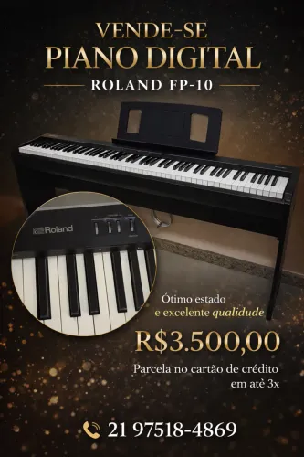 PIANO DIGITAL ROLAND FP-10 À VENDA