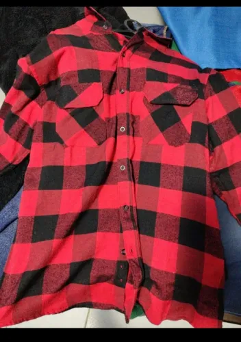 CAMISA XADREZ VINHO COM PRETO