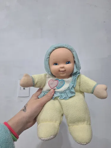 Boneca bebê fuzzy fleece baby importada anos 90