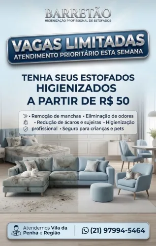 Limpeza de estofados Barato!