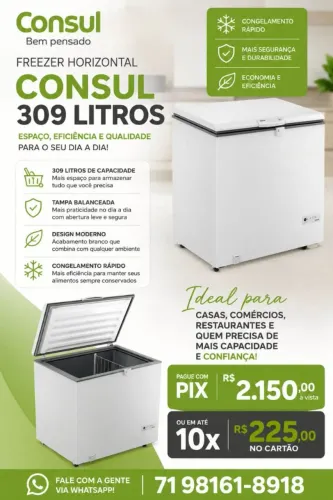 Freezer Horizontal Consul 309 L