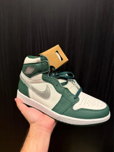 Jordan 1 Retro High OG Gorge Verde/Prata Met lica