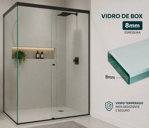Box de vidro de Canto