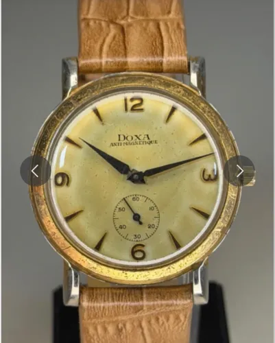 DOXA Antimagnetique 38mm ? Small Seconds ? Elegância Suíça com Pátina Autêntica