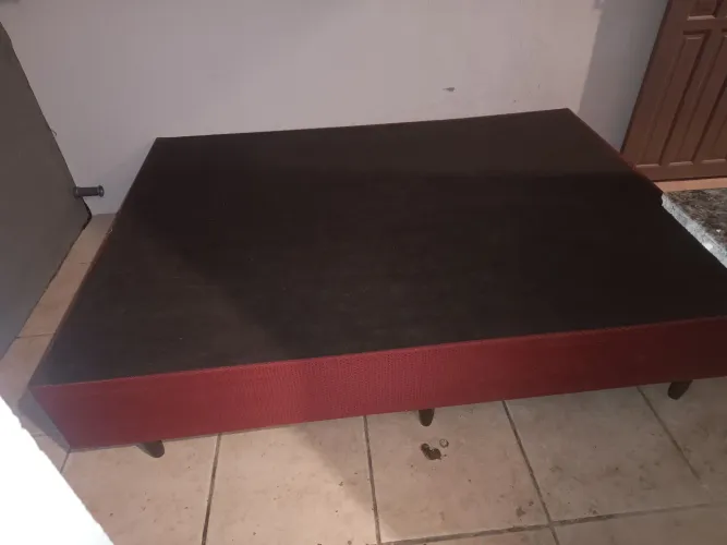 CAMA BOX CASAL (BASE + COLCHÃO DE MOLAS ENSACADAS)