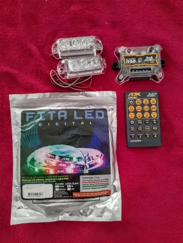 Kit strobo e led rgb ajk