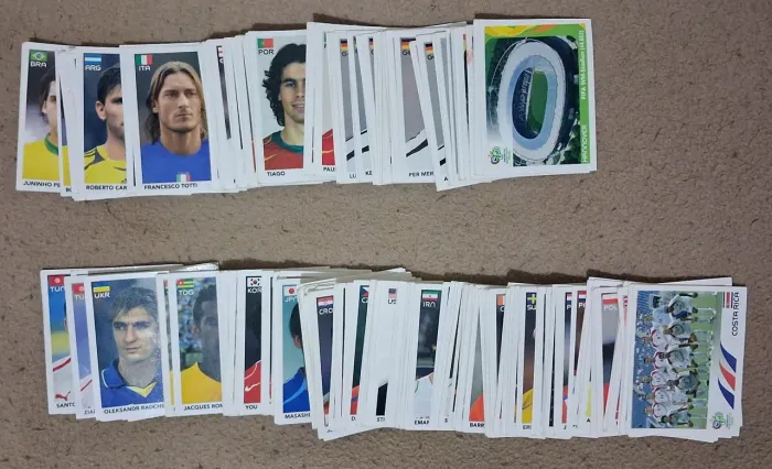 Figurinhas panini da copa de 2006 na alemanha